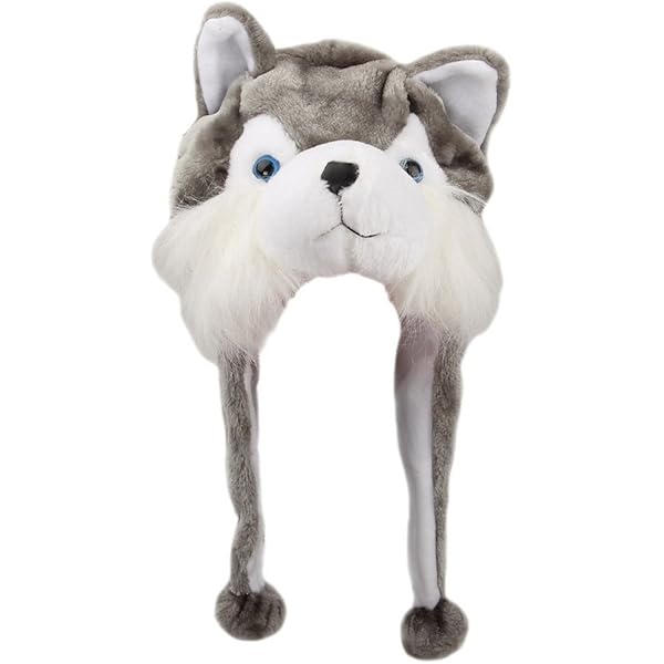 Amazon.co.jp: [MARRYME] 狼 オオカミ 着ぐるみ帽子 ぬいぐるみ